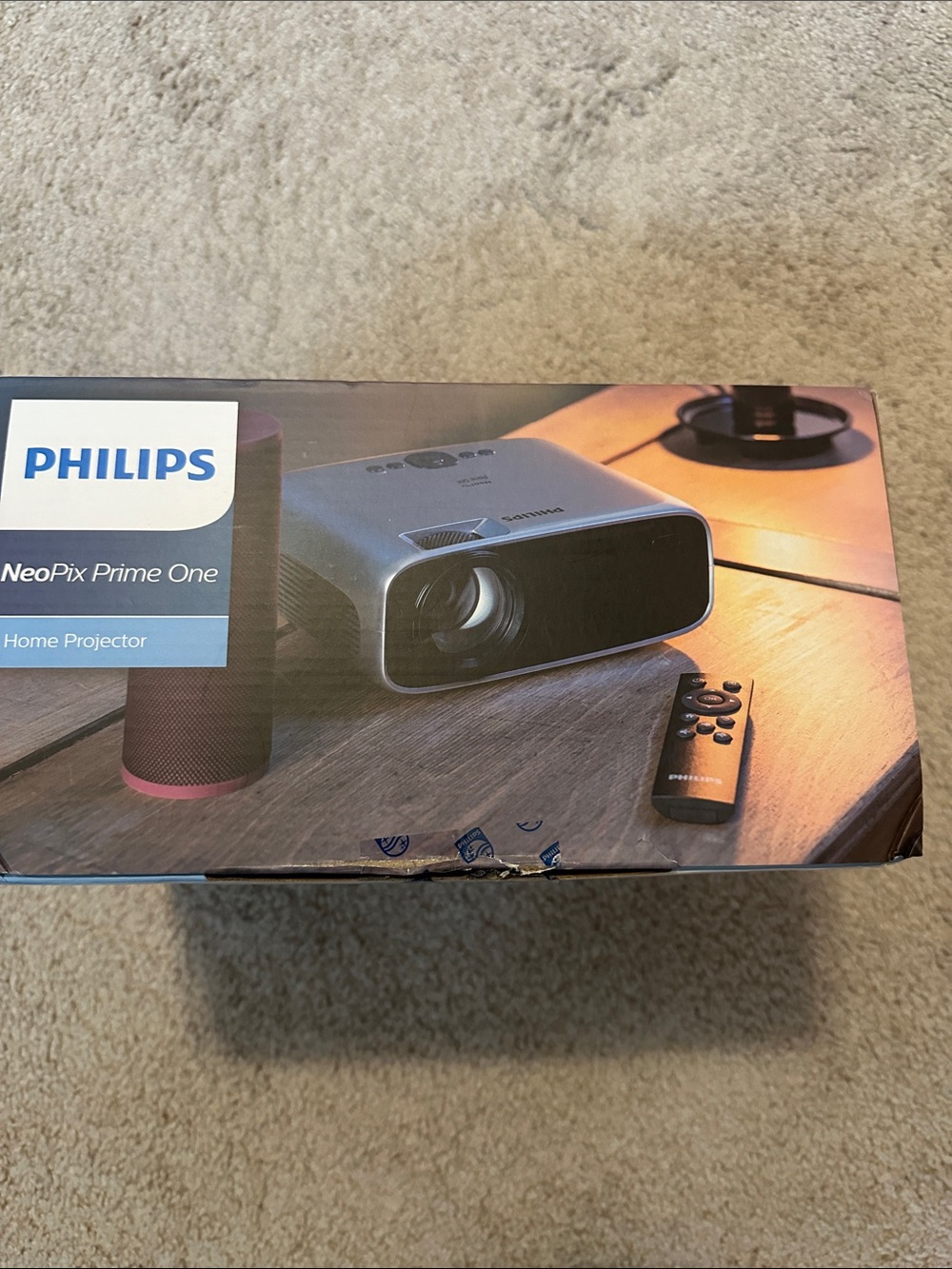 Philips NeoPix Prime One Gray and Black Home Projector